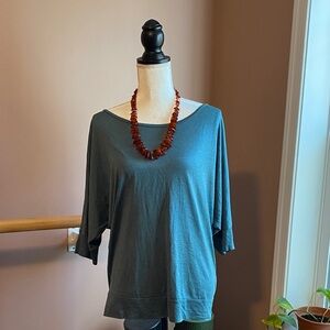 Eileen Fisher teal top M